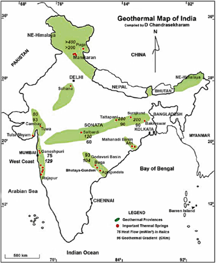 Geothermal potential India